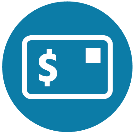 A blue circle with a dollar sign on it. A Blue Circle With A Dollar Sign On It.